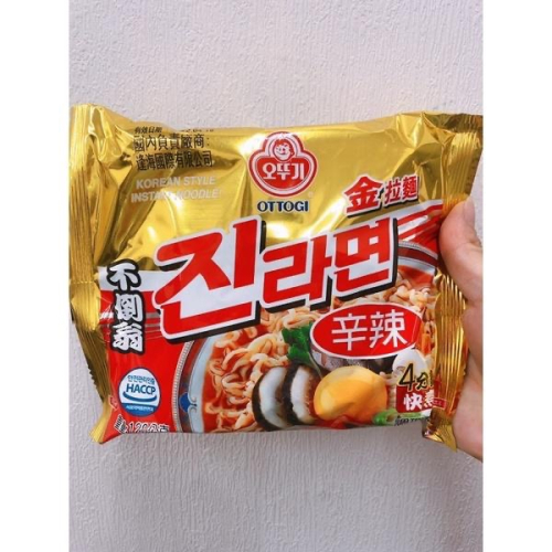 韓國 不倒翁金拉麵單包裝 原味/辣味